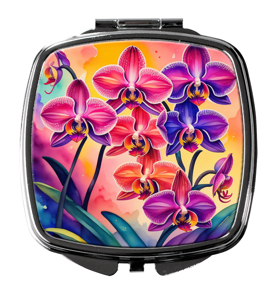 Colorful Orchids Compact Mirror