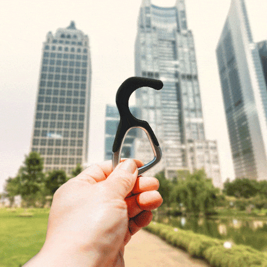 hoo(key) - The Only Patented Antimicrobial Silicone No-Touch Keychain Tool